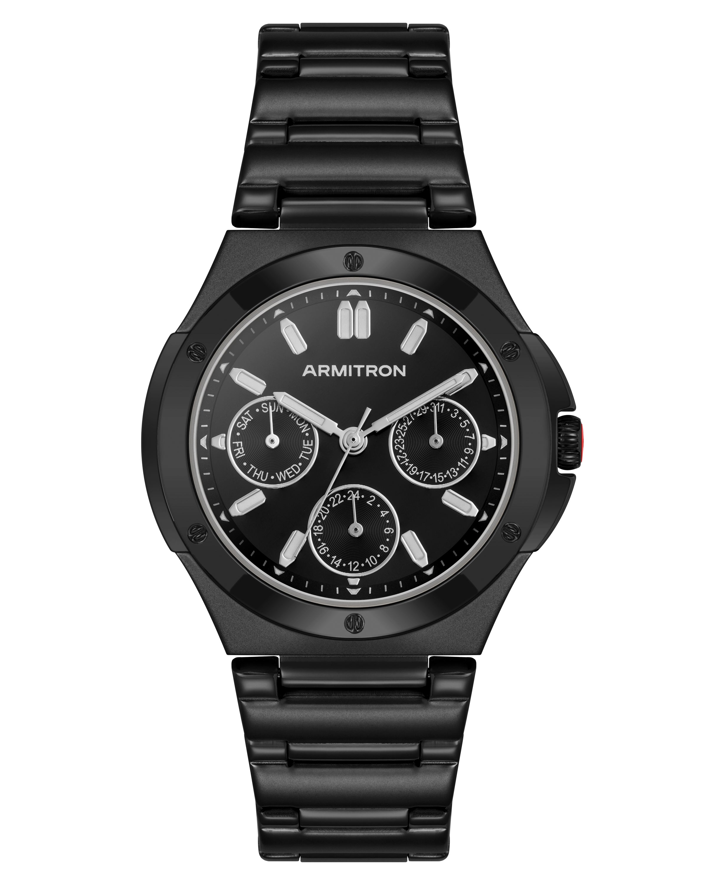Parker™ | 38mm, Black/Black-Men-Armitron