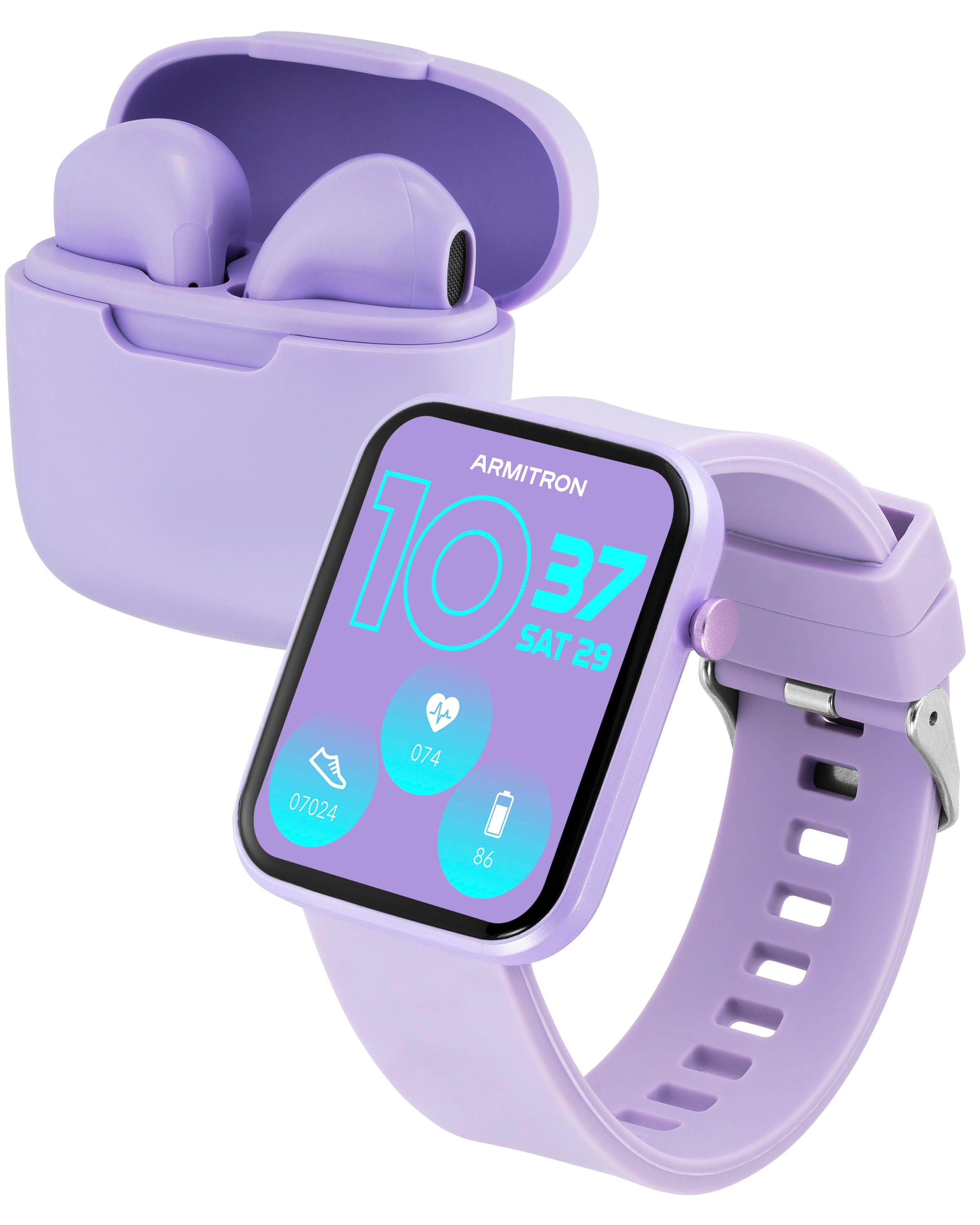 Armitron Boom Smartwatch and Earbuds™ | Lavender-Smart-Armitron