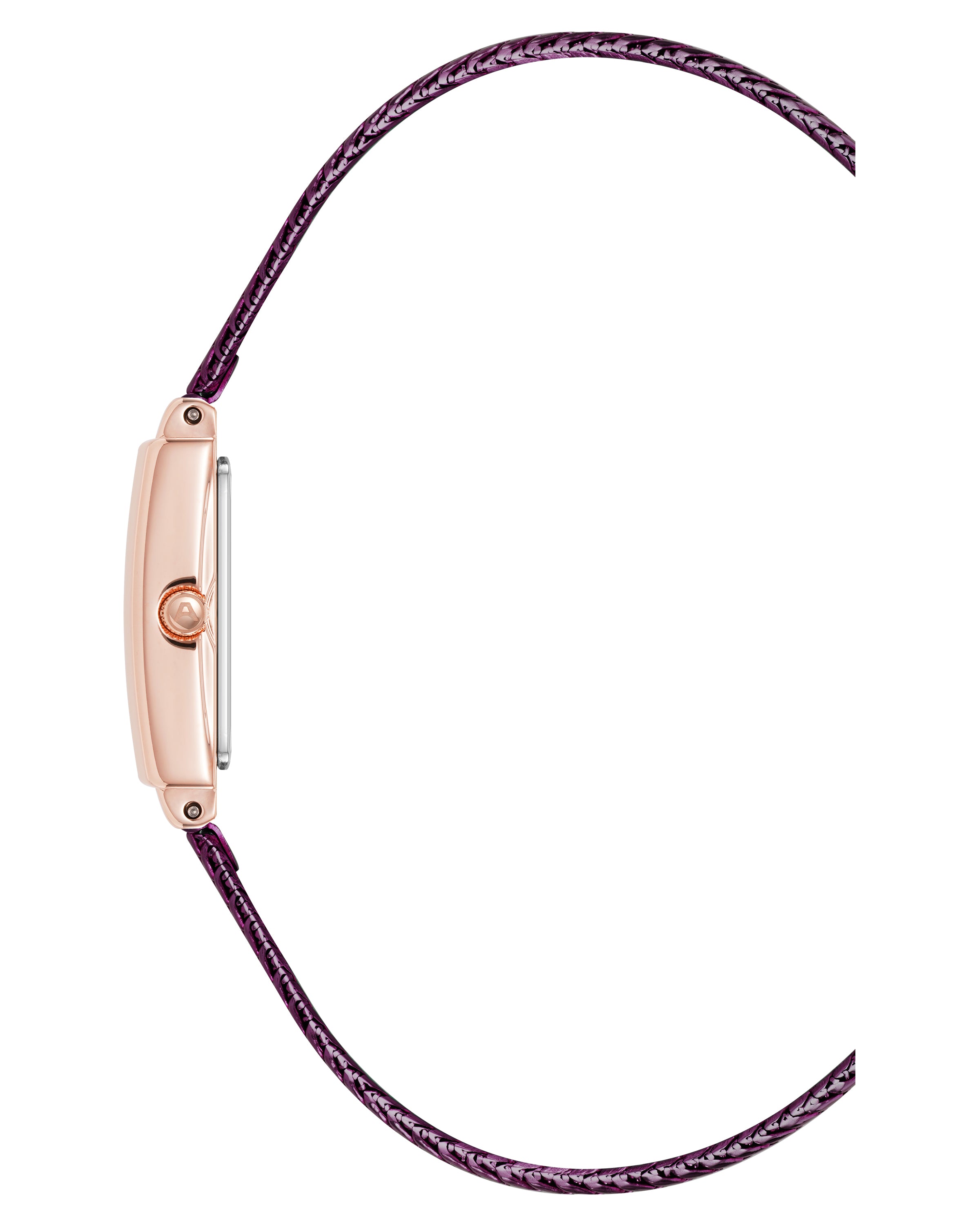Athena Watch & Bracelet Set™ | 18mm, Plum, Gold-Women-Armitron