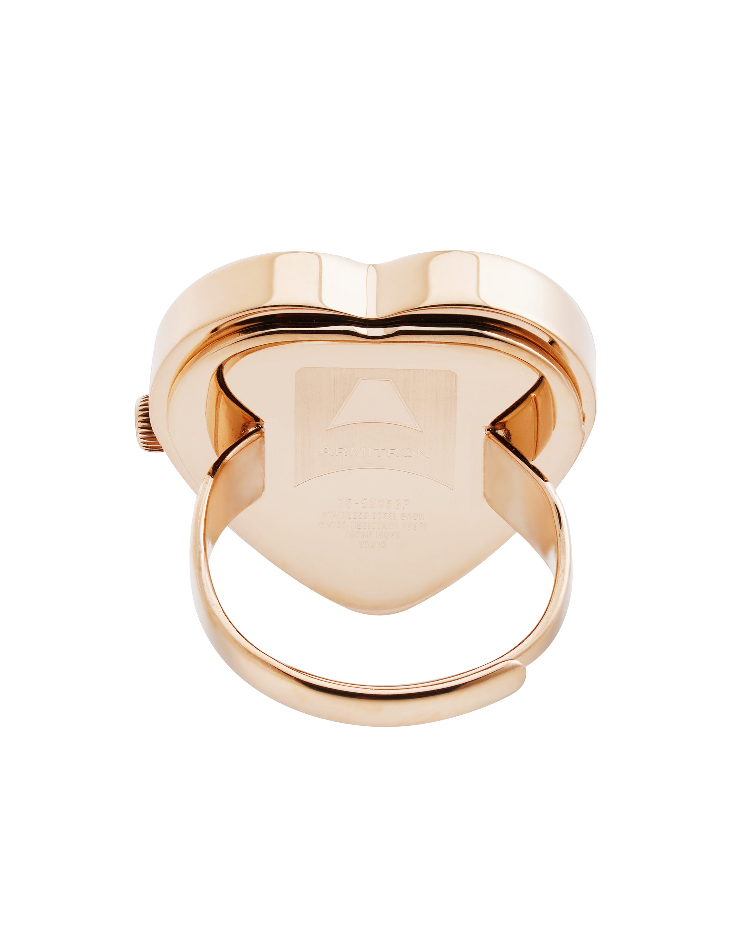 Heart Ring™ | 22mm, Rose Gold, Black Glossy-Accessories-Armitron
