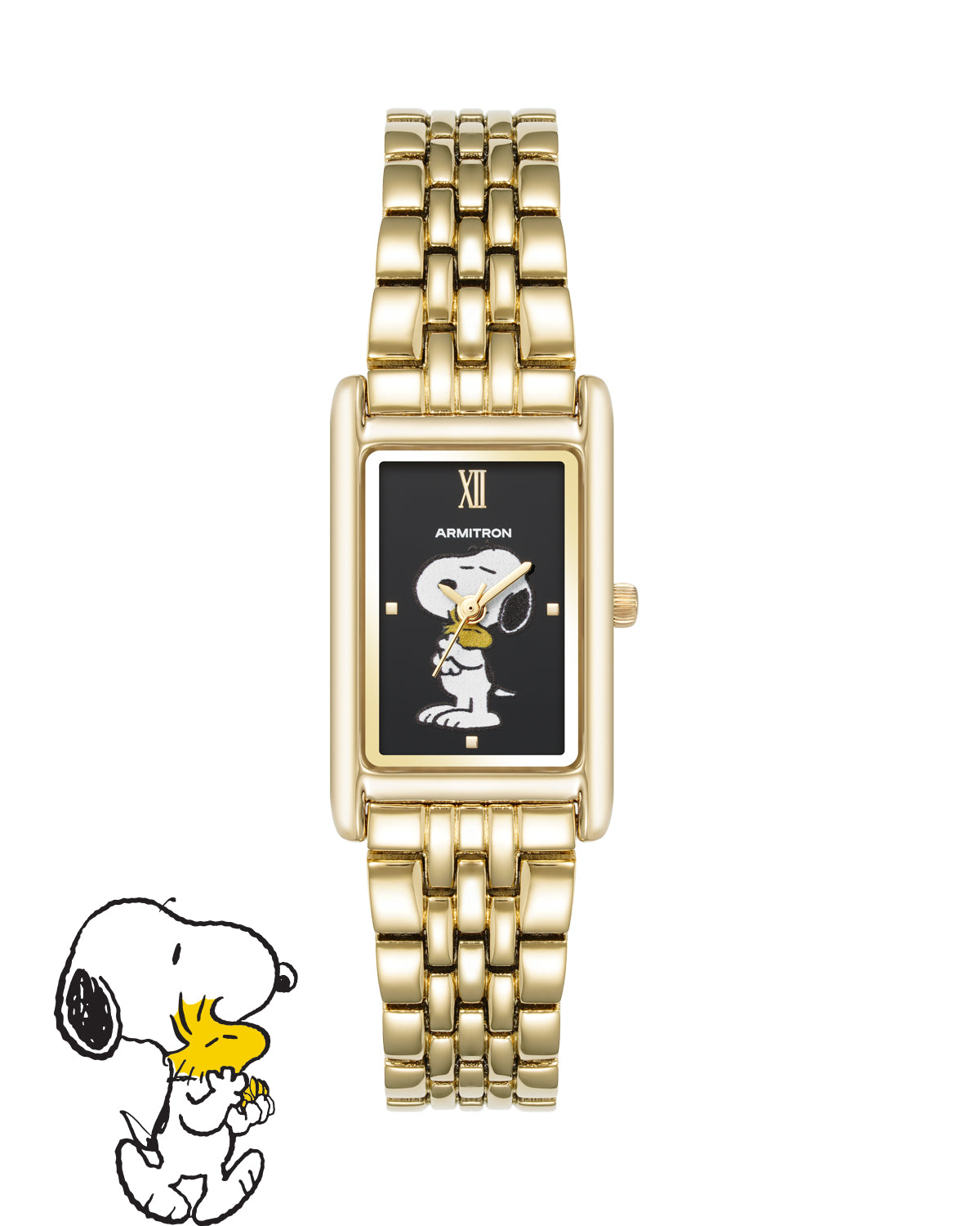 Armitron® KINGKONG金刚体育官网 x Peanuts: Golden Hour | 20mm, Peanuts Gold/Black-Women-Armitron